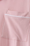Pink bamboo mom pajama set – view 3 Aaria Tees