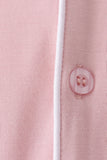 Pink bamboo mom pajama set – view 4 Aaria Tees