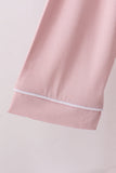 Pink bamboo mom pajama set – view 6 Aaria Tees