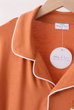 Caramel bamboo mom pajama set – view 2 Aaria Tees