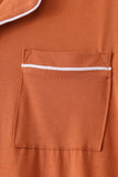 Caramel bamboo mom pajama set – view 3 Aaria Tees