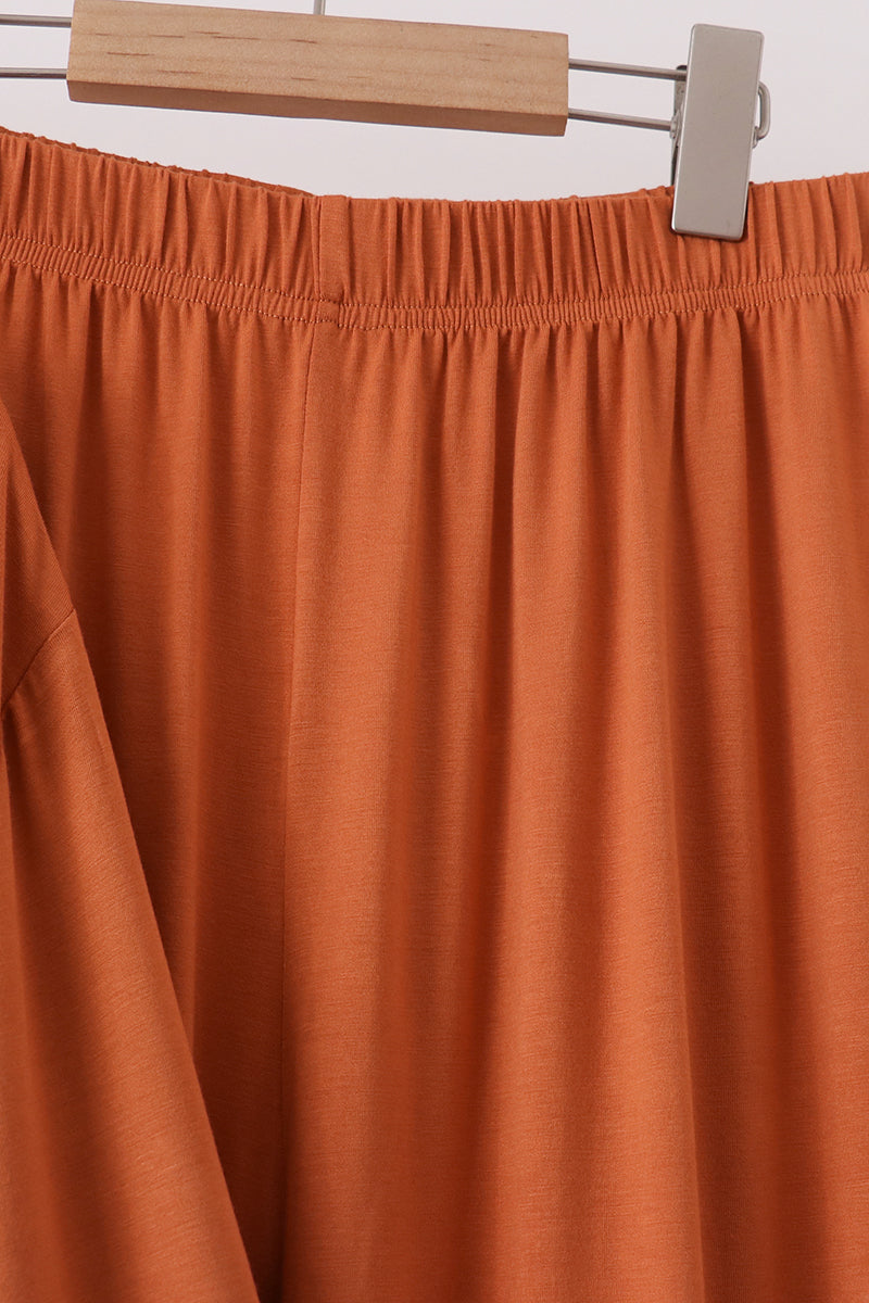 Caramel bamboo mom pajama set – view 5 Aaria Tees