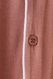 Dusty rose bamboo mom pajama set – view 4 Aaria Tees