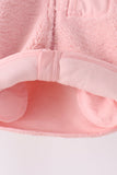 Pink fleece zipper jacket Aaria Tees