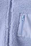 Blue fleece zipper jacket Aaria Tees