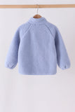 Blue fleece zipper jacket Aaria Tees
