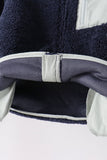 Navy fleece zipper jacket Aaria Tees