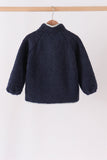 Navy fleece zipper jacket Aaria Tees