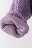 Purple fleece zipper jacket Aaria Tees