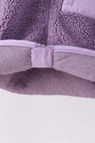 Purple fleece zipper jacket Aaria Tees