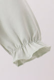 Sage turkey embroidery bubble Aaria Tees