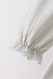 Sage turkey embroidery ruffle pants set Aaria Tees