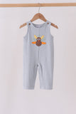 Sage turkey embroidery stripe jon jon Aaria Tees
