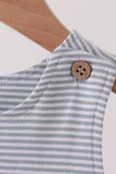 Sage turkey embroidery stripe jon jon Aaria Tees