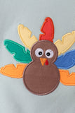 Sage turkey embroidery top Aaria Tees