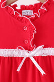 Red bow ruffle dress - Aaria Tees Aaria Tees