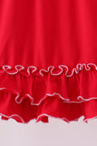 Red bow ruffle dress - Aaria Tees Aaria Tees