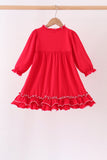 Red bow ruffle dress - Aaria Tees Aaria Tees