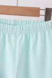 Blue turkey embroidery stripe pants set Aaria Tees