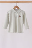 Sage turkey embroidery shirt Aaria Tees