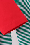 Red christmas santa embroidery pants set - Aaria Tees Aaria Tees