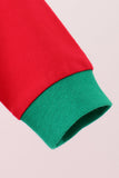 Red christmas santa embroidery romper - Aaria Tees Aaria Tees