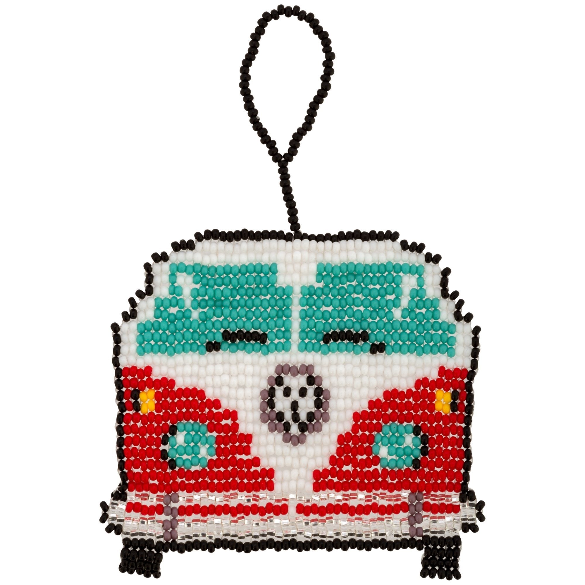 Hippie Van Beaded Ornament - Aaria Tees Aaria Tees