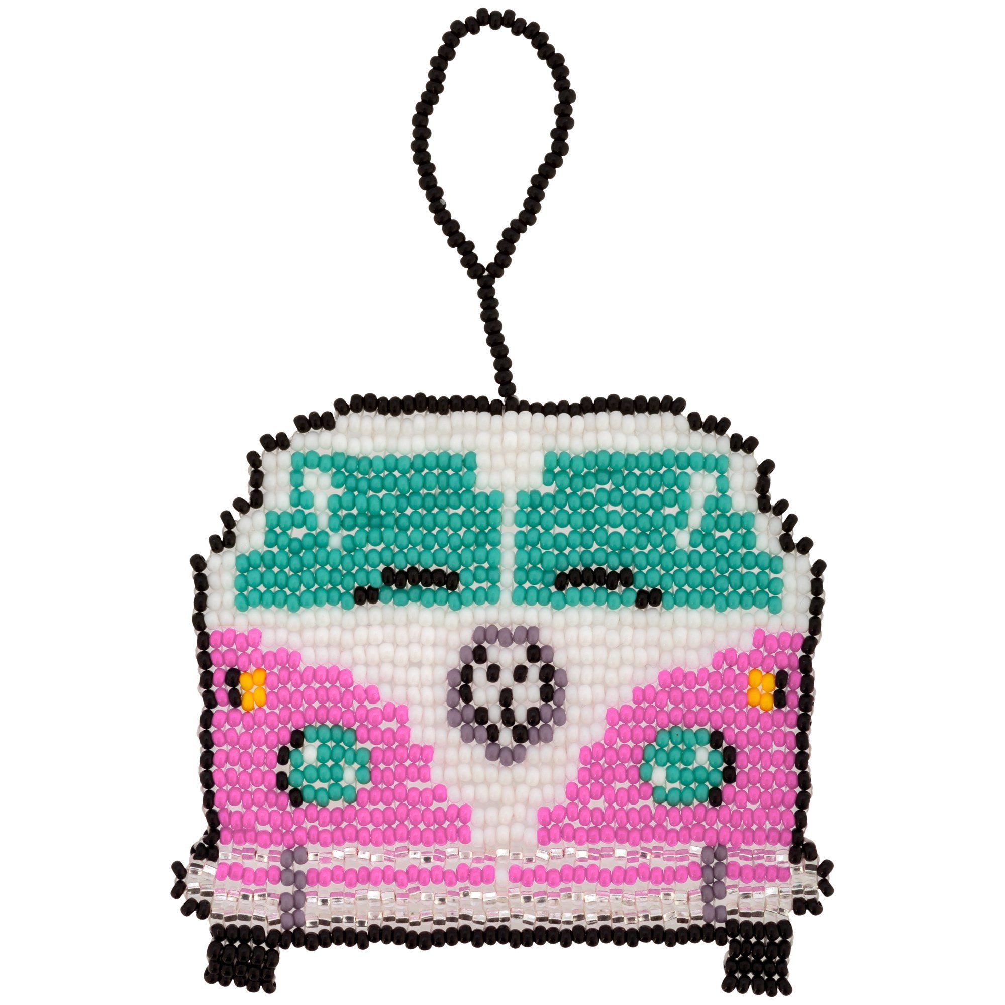 Hippie Van Beaded Ornament - Aaria Tees Aaria Tees