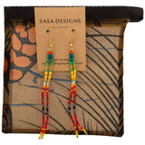 Double Rainbow Beaded Earrings - Aaria Tees Aaria Tees