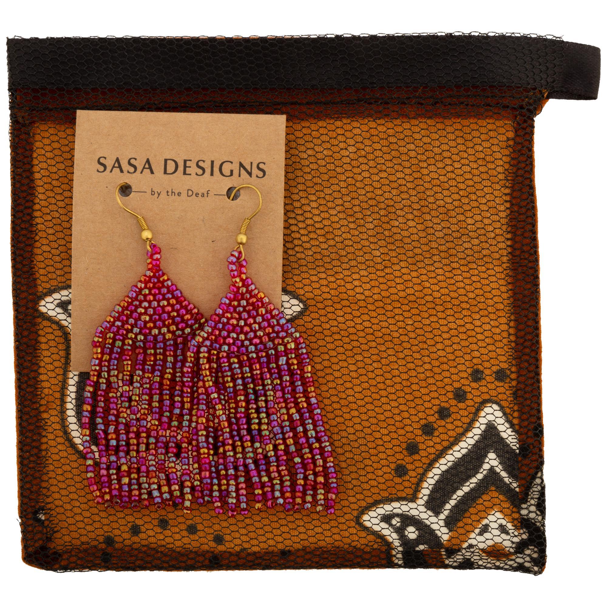 Brilliant Fringe Beaded Earrings - Aaria Tees Aaria Tees