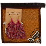 Brilliant Fringe Beaded Earrings - Aaria Tees Aaria Tees