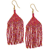Brilliant Fringe Beaded Earrings - Aaria Tees Aaria Tees