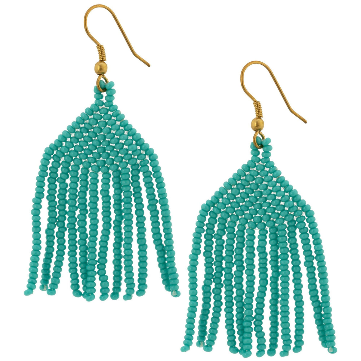 Brilliant Fringe Beaded Earrings - Aaria Tees