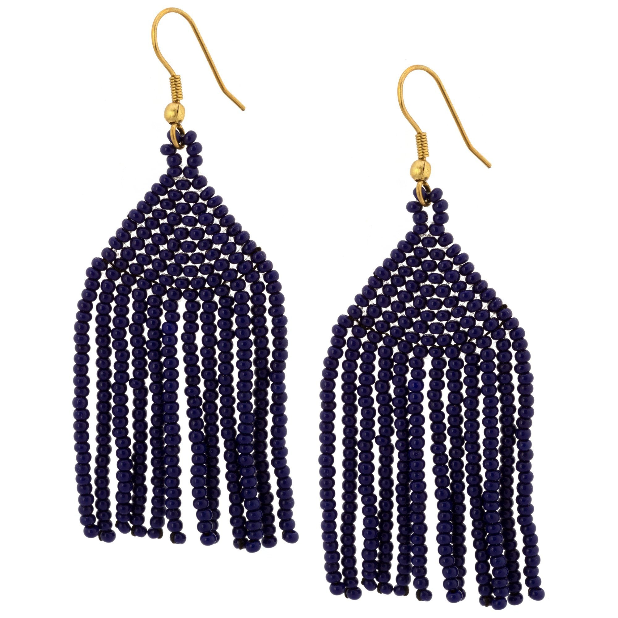 Brilliant Fringe Beaded Earrings - Aaria Tees Aaria Tees