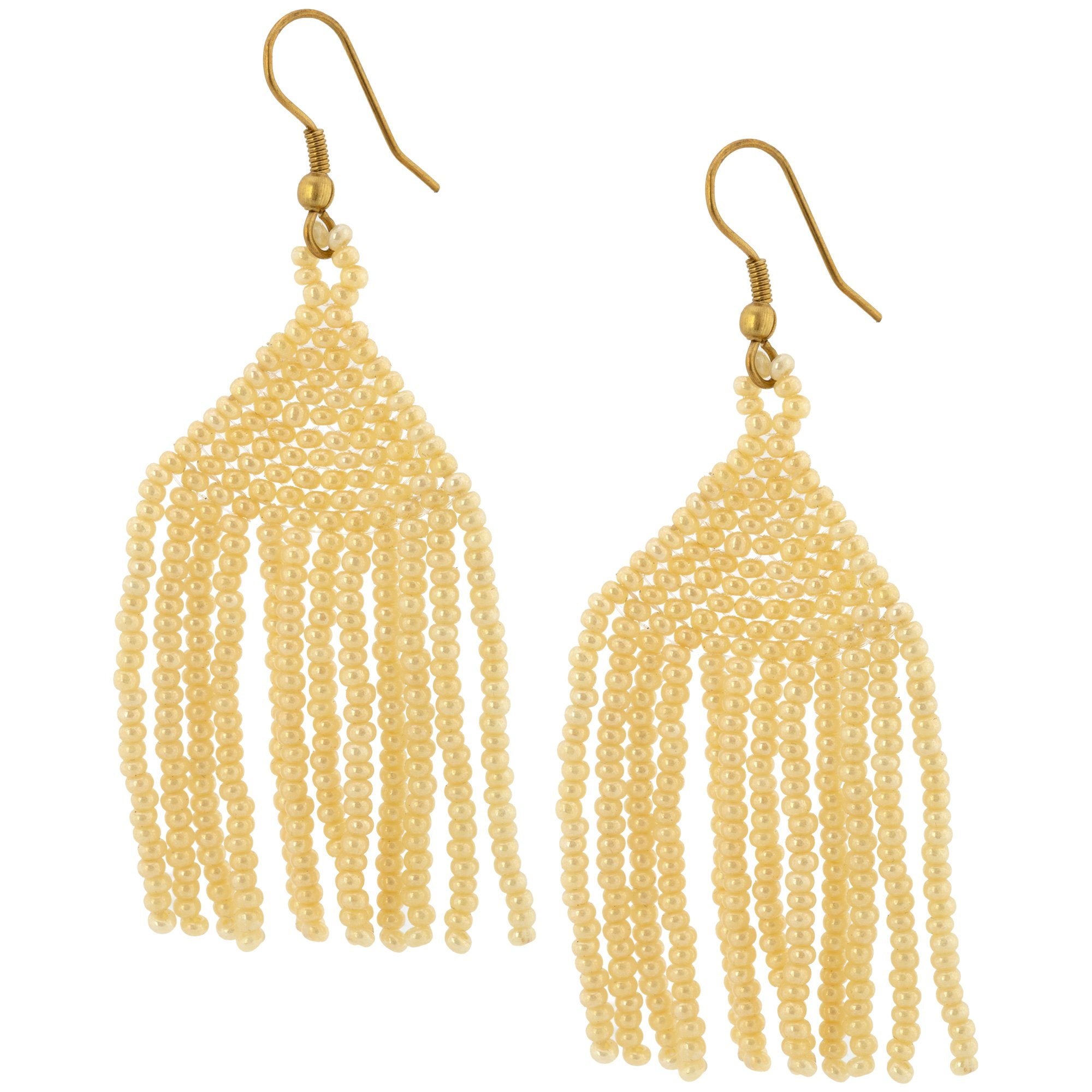 Brilliant Fringe Beaded Earrings - Aaria Tees Aaria Tees