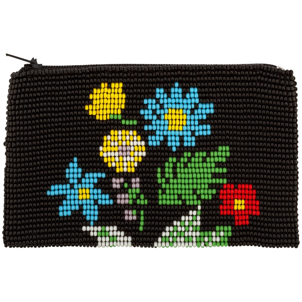 Wildflower Beaded Coin Purse - Aaria Tees