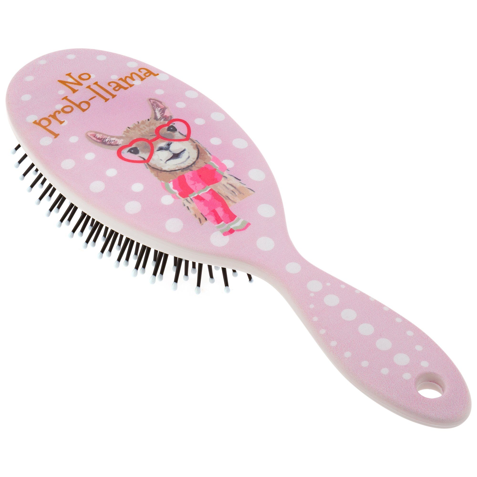 No Prob-llama Hairbrush & Pocket Mirror Set - Aaria Tees Aaria Tees