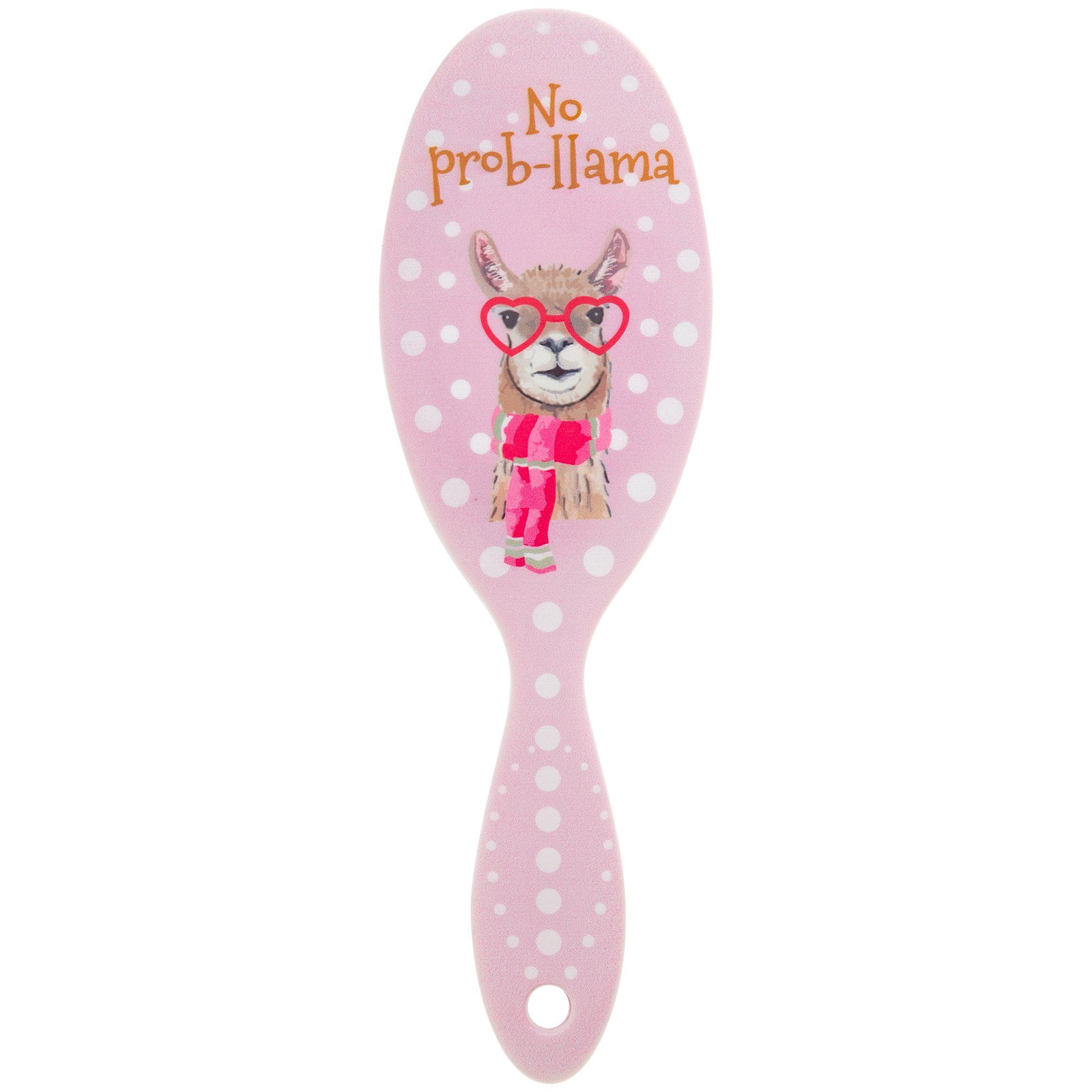 No Prob-llama Hairbrush & Pocket Mirror Set - Aaria Tees Aaria Tees