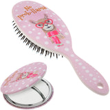 No Prob-llama Hairbrush & Pocket Mirror Set - Aaria Tees Aaria Tees