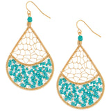 Threads & Beads Gold-Plated Earrings - Aaria Tees Aaria Tees