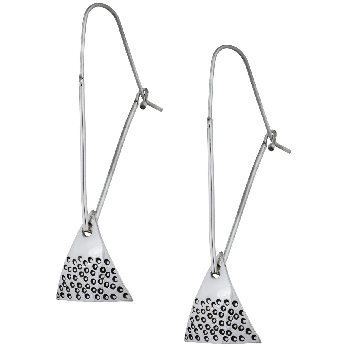 Four Corners Sterling Silver Earrings - Aaria Tees