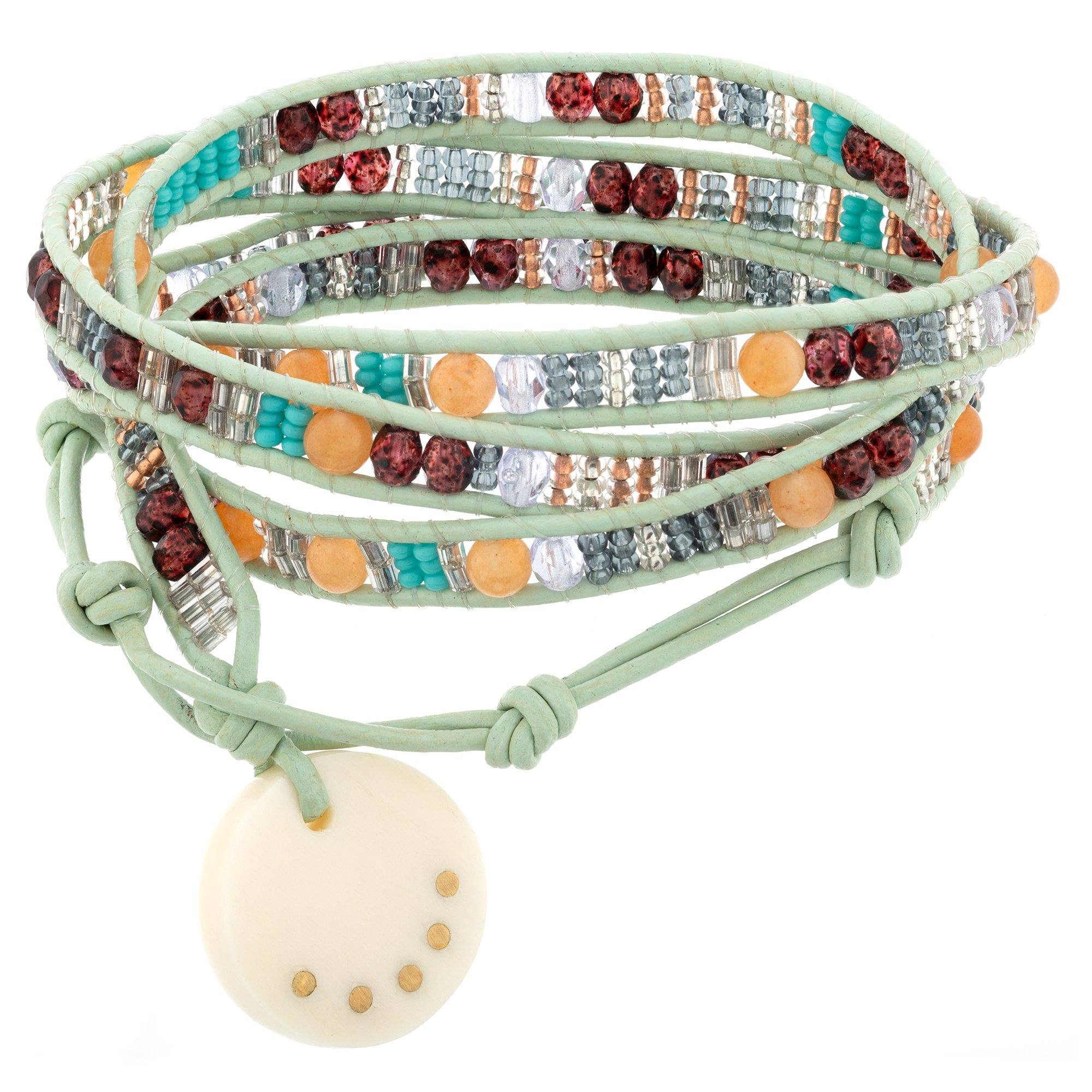 Multicolor Tapestry 4x Wrap Bracelet - Aaria Tees Aaria Tees
