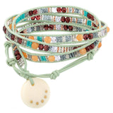 Multicolor Tapestry 4x Wrap Bracelet - Aaria Tees Aaria Tees