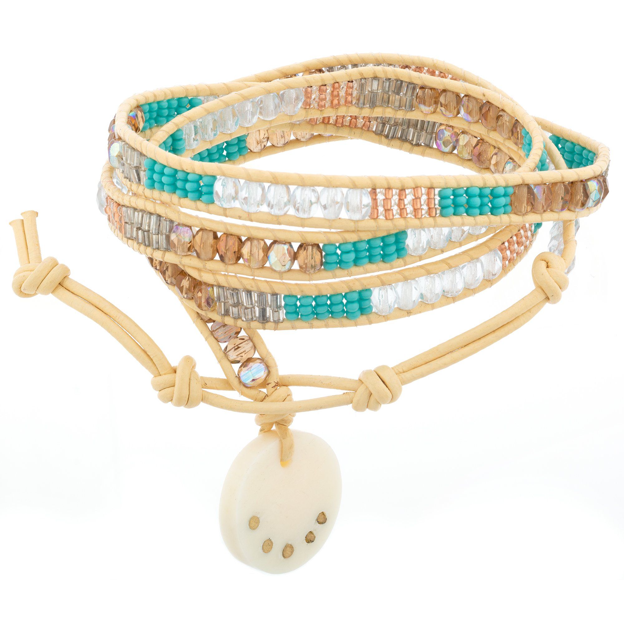Multicolor Tapestry 4x Wrap Bracelet - Aaria Tees Aaria Tees
