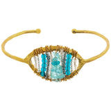 Maji Stone Cuff Bracelet - Aaria Tees Aaria Tees