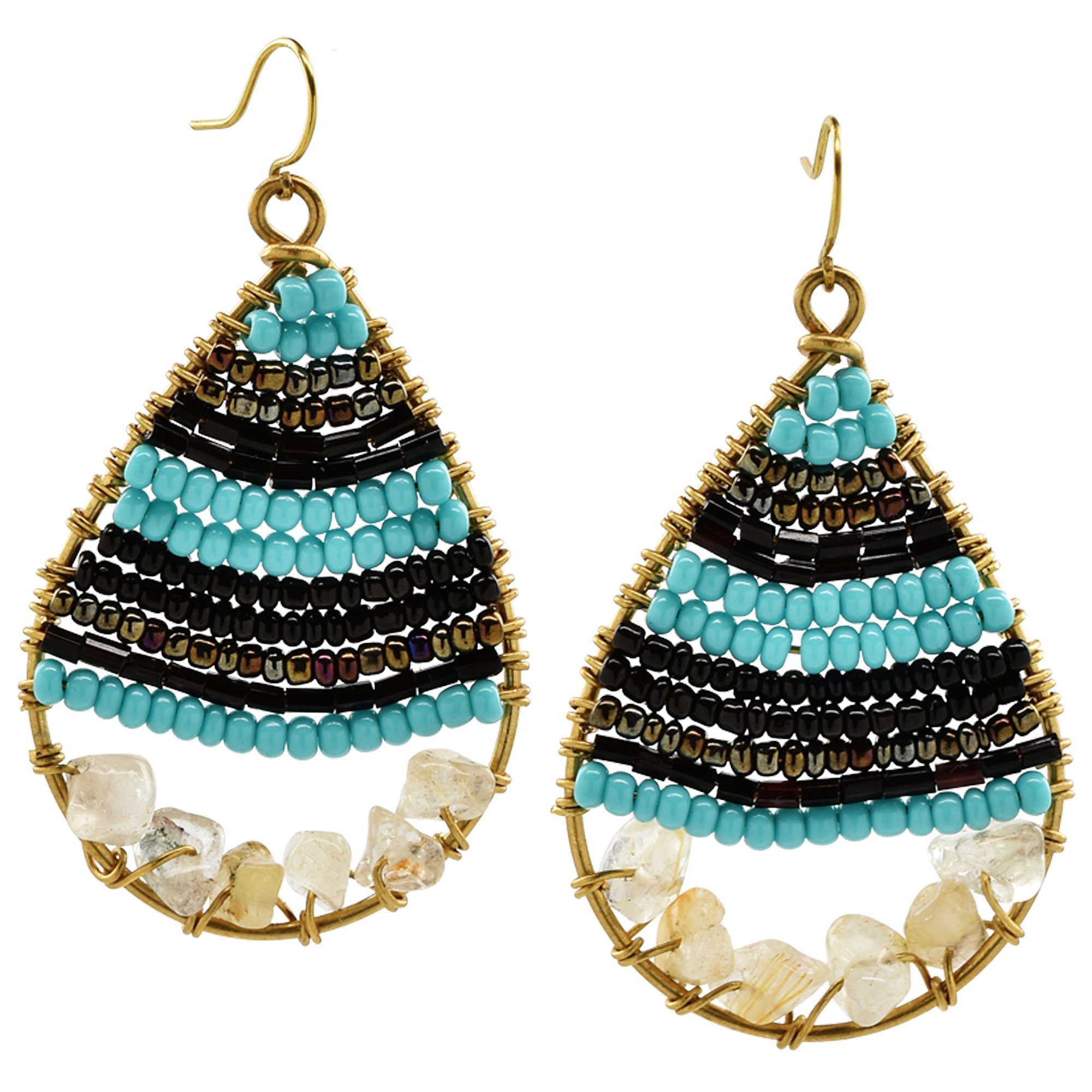 Ndoto Teardrop Earrings - Aaria Tees Aaria Tees