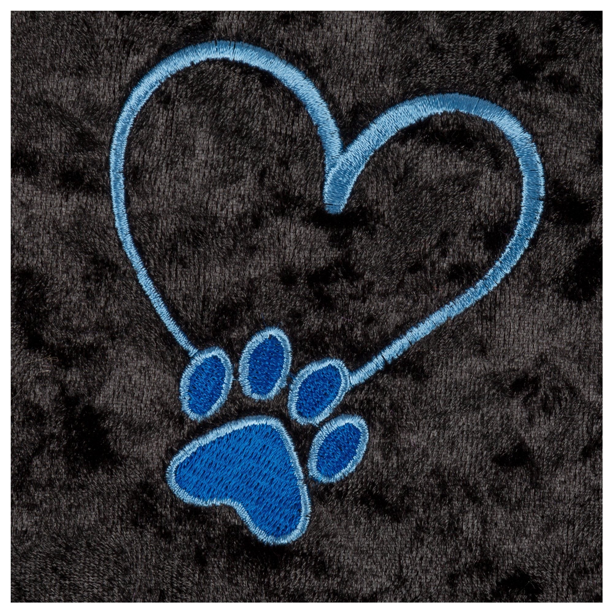 Crushed Velvet Paw Print Hooded Tunic - Aaria Tees Aaria Tees