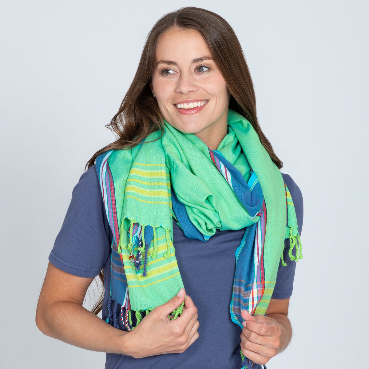 Handmade Kenya Cotton Scarves - Aaria Tees