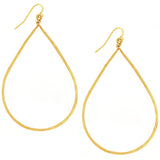 Gold-Plated Teardrop Earrings - Aaria Tees Aaria Tees