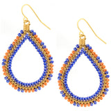 Double Beaded Teardrop Earrings - Aaria Tees Aaria Tees